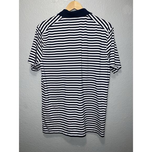 Nike Golf Dri Fit Men’s Striped Polo Blue White Shirt Size MediumRetails New $55 - Picture 4 of 4